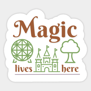Magic Lives in Disney Parks Sticker